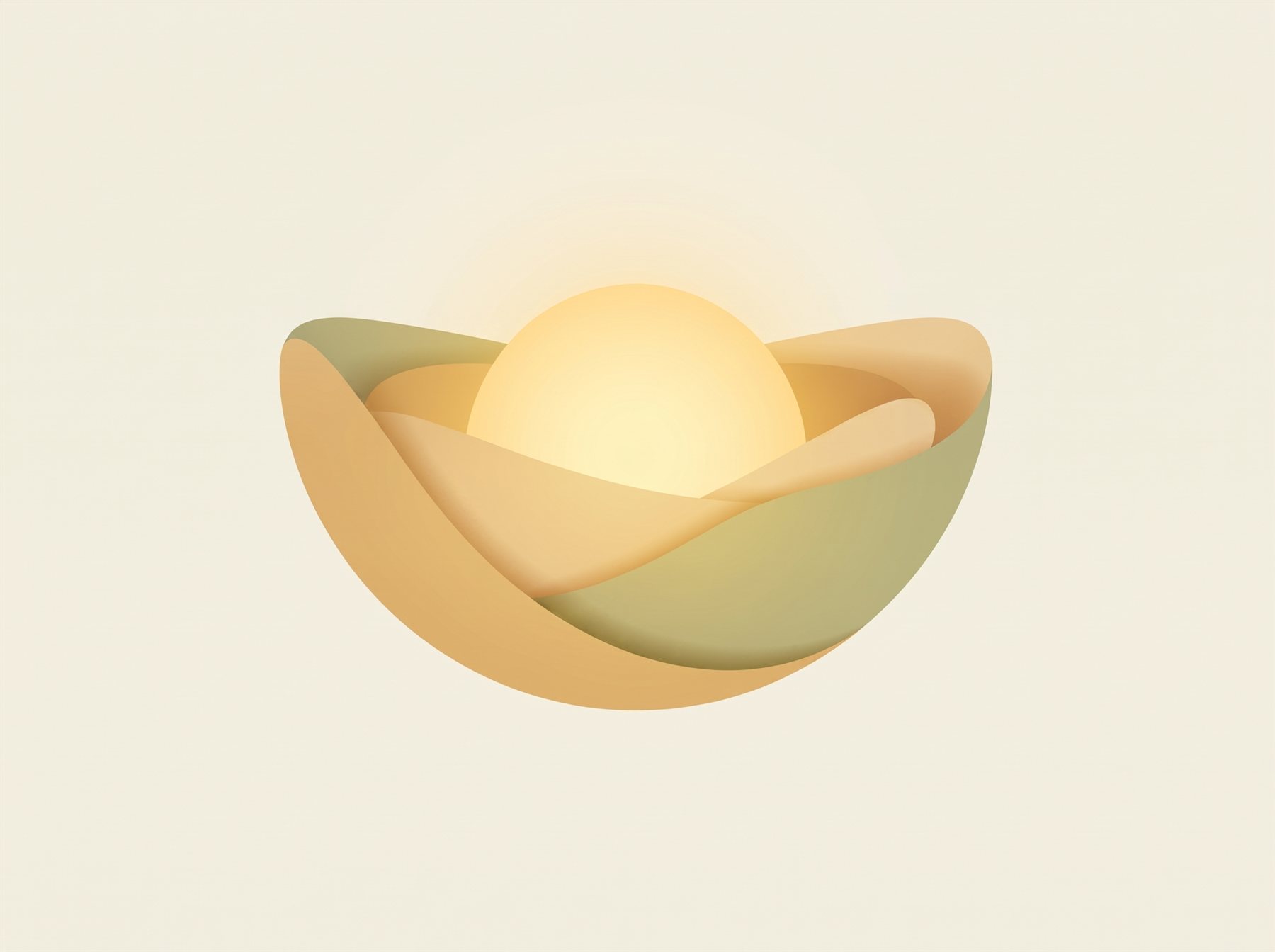 A soft nest holding a golden glow, a symbol of emotional safety in relationships