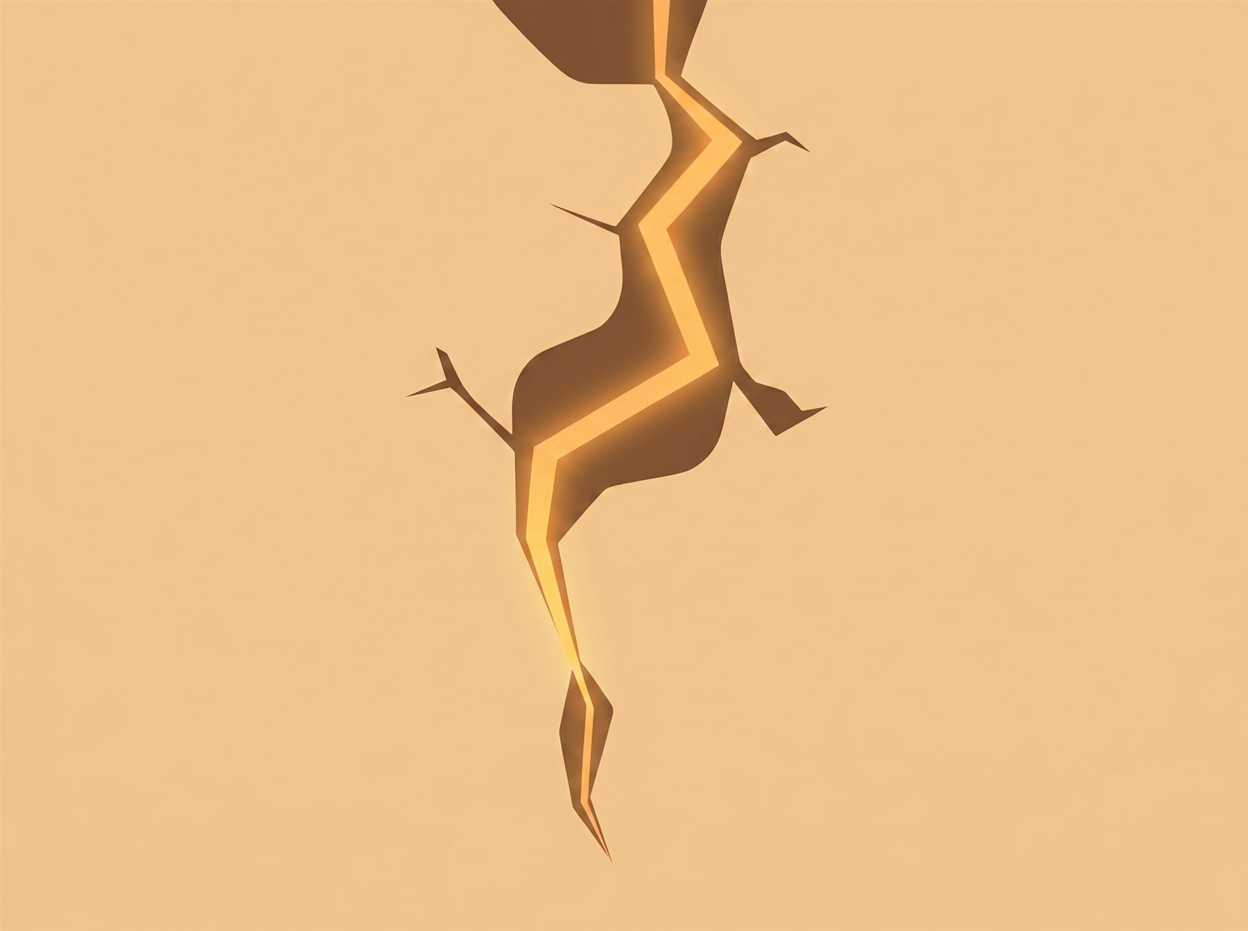 A golden seam mending a gentle crack, a symbol of healing from relationship trauma